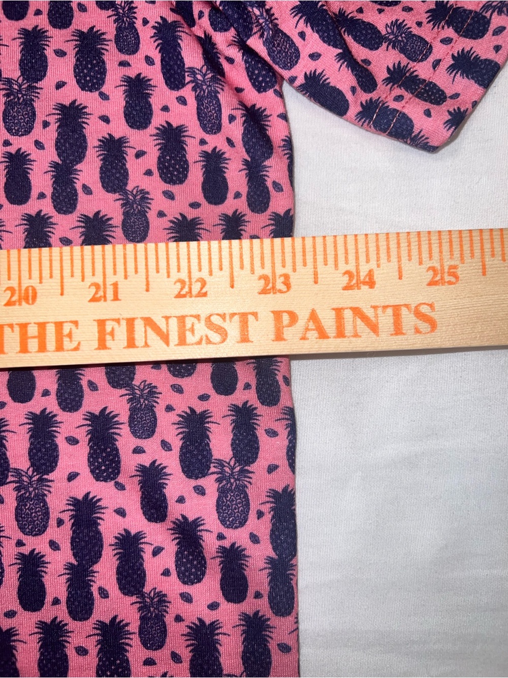 NWT Tailorbyrd Men’s XL Pink Navy Blue Pineapple Performance Golf Polo Shirt - Picture 5 of 7